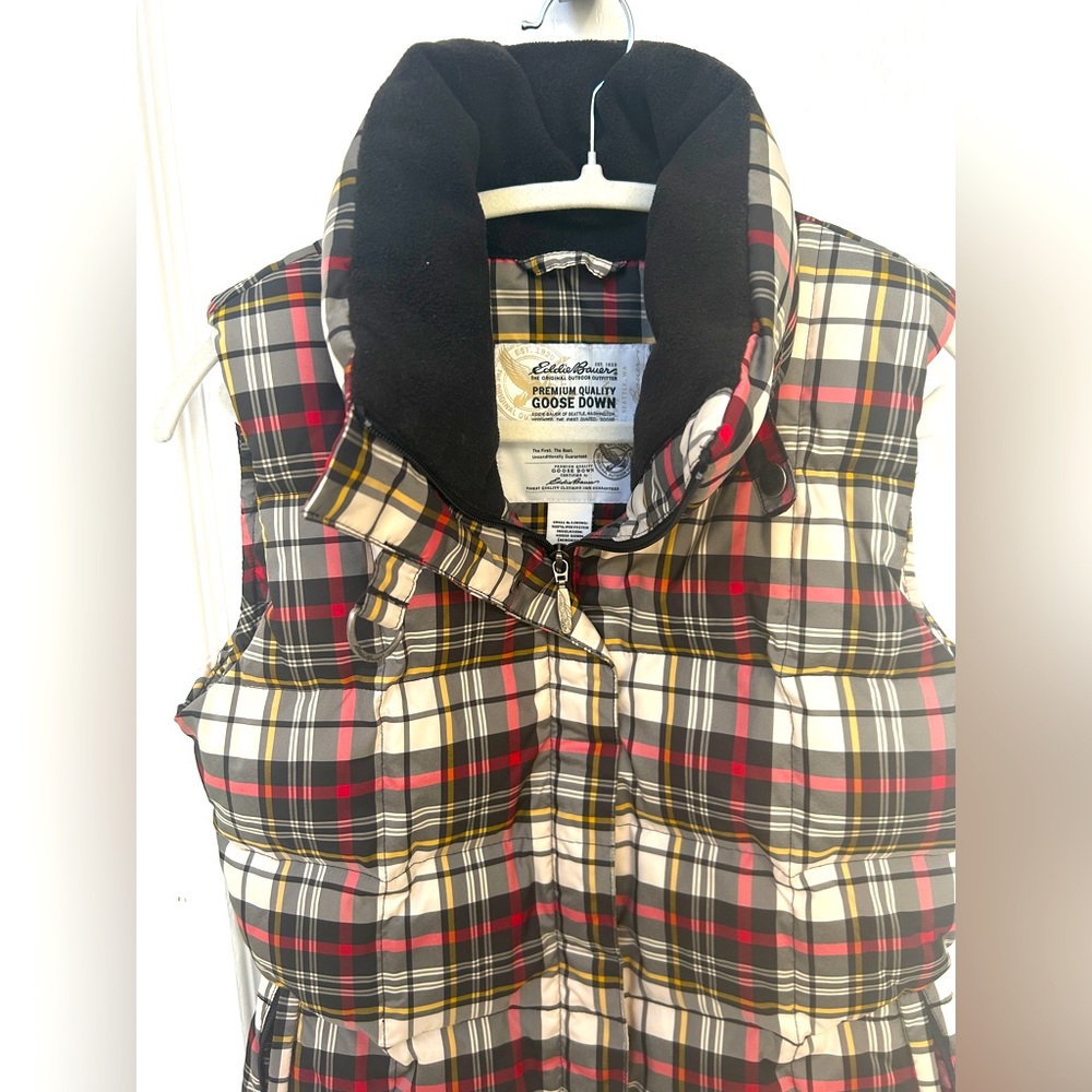 Plaid Puffer Vest